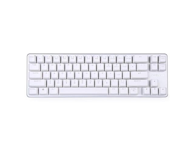 Mechanical Keyboard Gaming Keyboard Brown Switch 68-Keys Mini Design (60%) Gaming Wired Keyboard White Silver Magicforce by Qisan