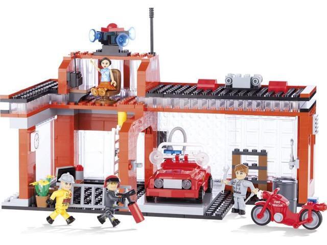 COBI Action Town Fire Station - Building Block Firefighter Play Set # 1466