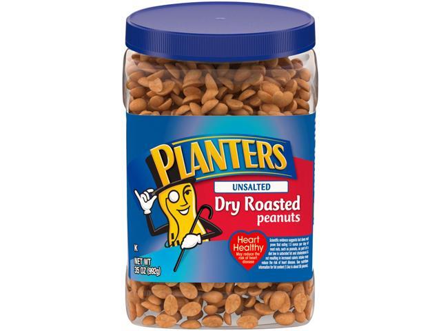 Planters Unsalted Dry Roasted Peanuts 35 oz