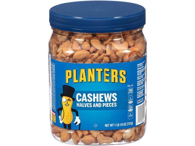 UPC 778554202842 product image for PLANTERS Cashew Halves & Pieces, 1 Lb 10 oz. Resealable Canister Energy Snacks & | upcitemdb.com