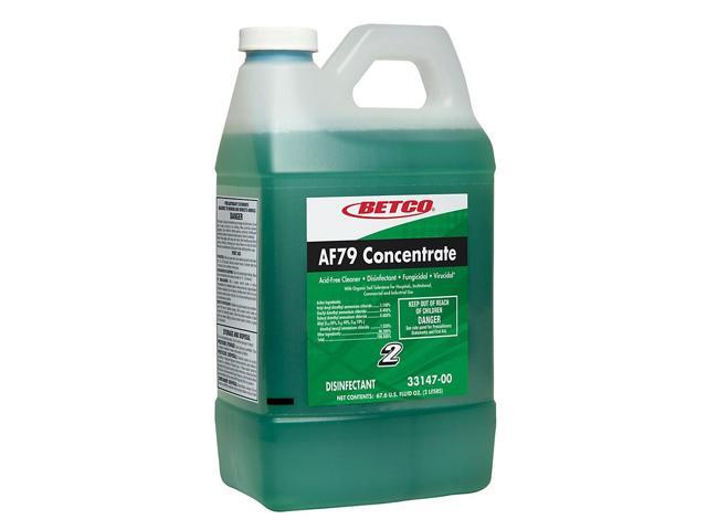 Betco AF79 Acid-Free Disinfectant Restroom Cleaner Concentrate Disinfectant 2-Liter Pack Of 4