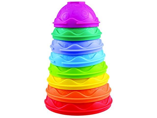 kidsource stack and build cups developmental toy for babies multi