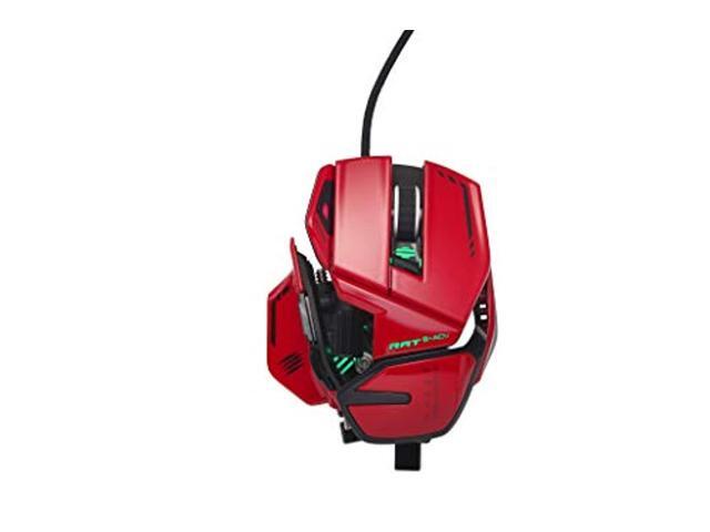 mad catz rat 8+ adv gaming mouse (usb/red/20000dpi/11 buttons) - mr06dcinrd000-0