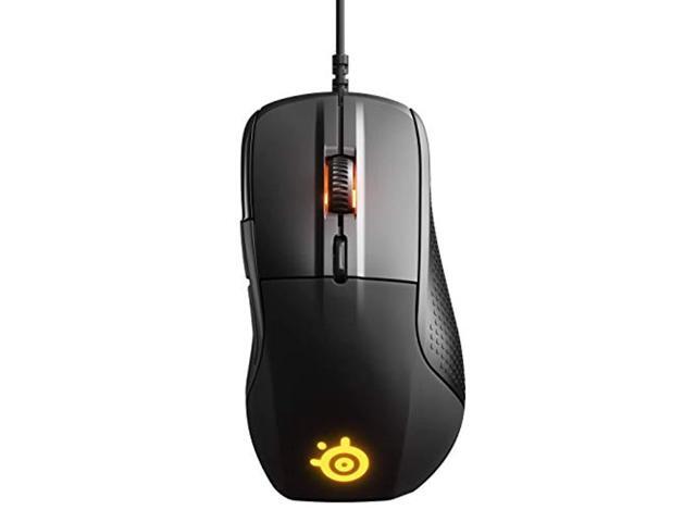 steelseries rival 710 gaming mouse - 16000 cpi truemove3 optical sensor - oled display - tactile alerts - rgb lighting