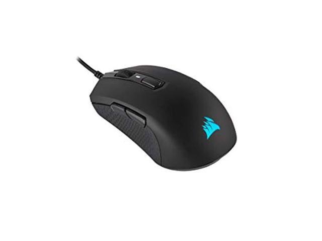 corsair m55 rgb pro wired ambidextrous multi-grip gaming mouse - 12400 dpi adjustable sensor - 8 programmable buttons - black