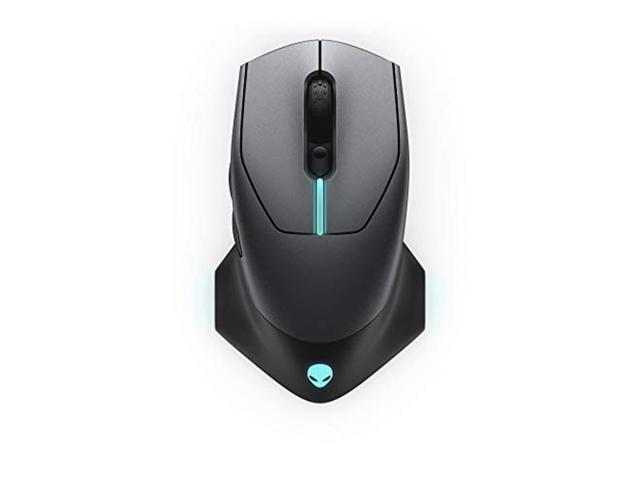 alienware wired/wireless gaming mouse aw610m: 16000 dpi optical sensor - 350 hour rechargeable battery life - 7 buttons - 3-zon