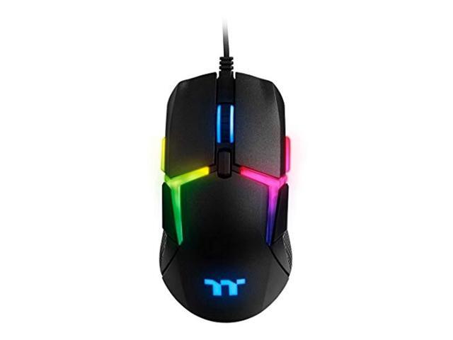 thermaltake level 20 rgb gaming mouse (gmo-lvt-wdoobk-01) black