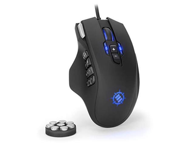 enhance theorem 2 mmo gaming mouse with 13 programmable side buttons - rgb gaming mouse with 6 customizable dpi settings 5 gam