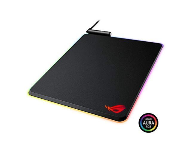 asus rog balteus rgb gaming mouse pad - usb port aura sync rgb lighting hard micro-textured gaming-optimized surface & nons