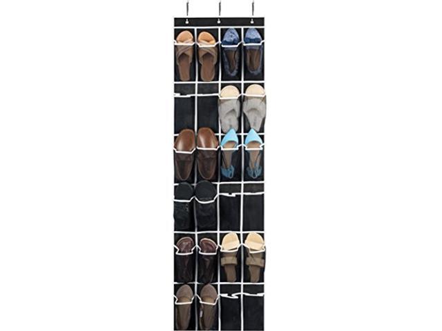 zober over the door shoe organizer - 24 breathable pockets hanging shoe holder for maximizing shoe storage accessories toile