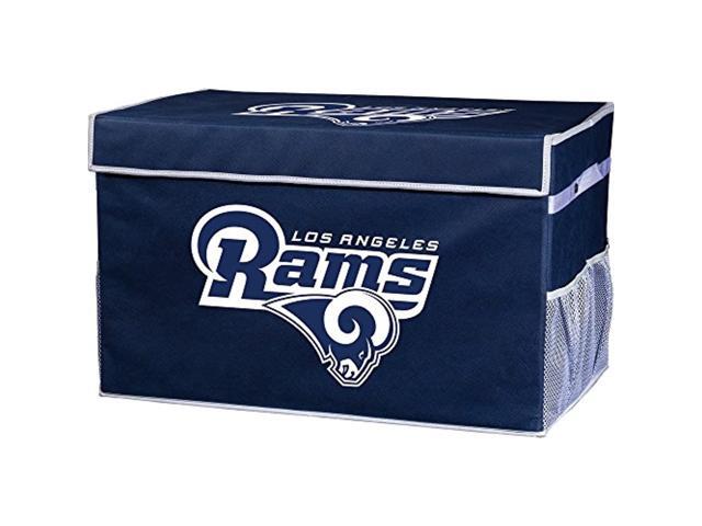 franklin sports nfl los angeles rams folding storage footlocker bins - official nfl team storage organizers - collapsible conta
