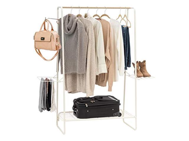 iris usa pi-b5-l metal garment and accessories rack large white