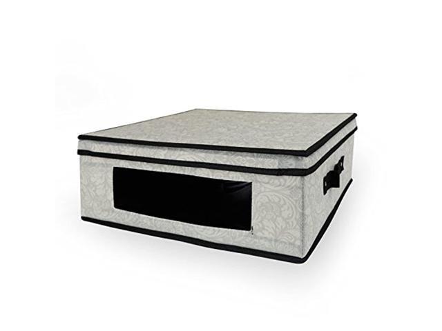 dii closet storage container with lid & clear window for viewing use for clothes crafts photos or knick knacks (cube size