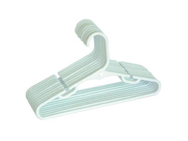 mainstay children's hangers white 10 hangers (pack of 3)