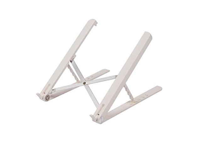 mind reader folding collapsible laptop adjustable tablet stand white