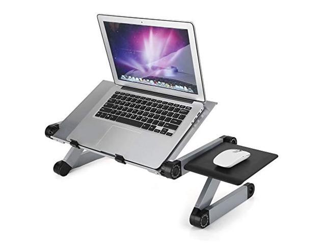 folding laptop desk adjustable laptop stand with mouse pad and breathable ventilation pad for bed computer sofa leisure busine