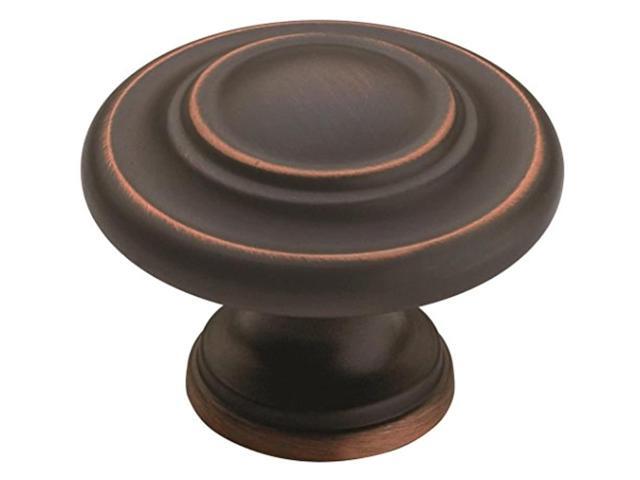 amerock bp15862orb inspirations 3-ring round cabinet knob 3175 mm projection 1-3/4 in dia quot diameter oil-rubbed bronze