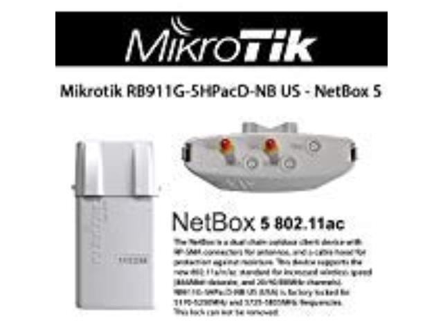 mikrotik rb911g-5hpacd-nb netbox-5 wireless system