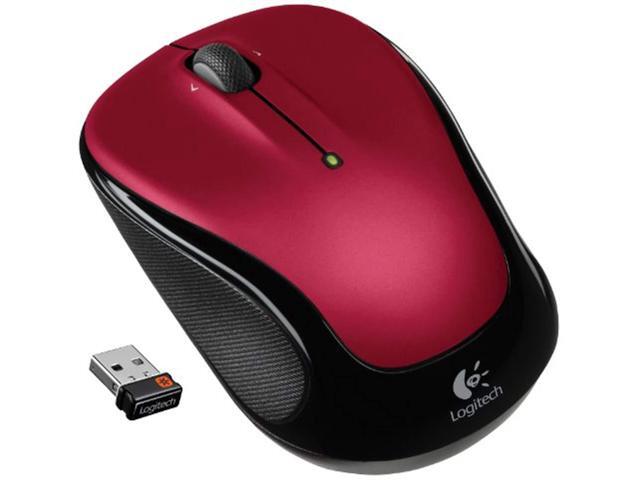 logitech wireless mouse m325 with designed-for-web scrolling - red