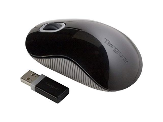 targus wireless mouse with blue trace technology for tracking includes micro usb receiver and 2 batteries black and gray (amw