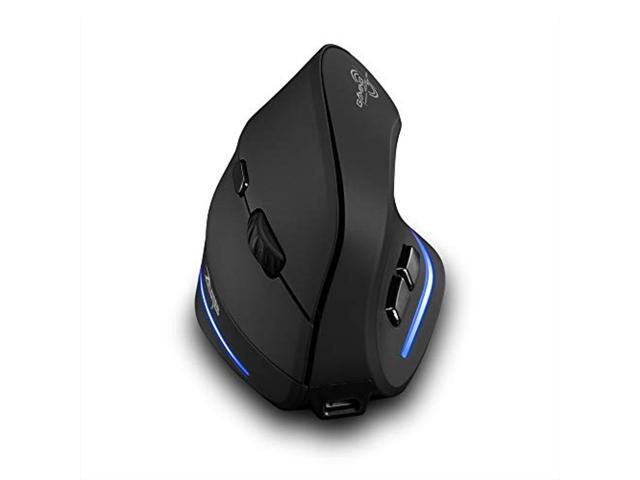vertical wireless mouse zelotes 24g rechargeable wireless vertical ergonomic mouse1000/1600 /2400dpi 6 buttons for laptop p