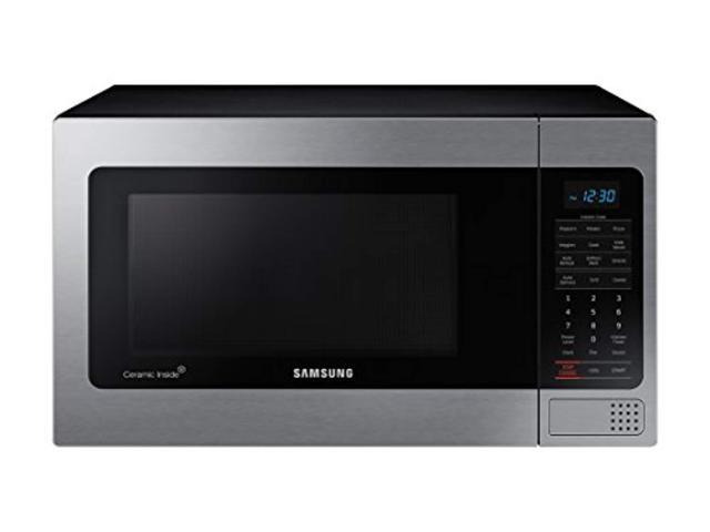 samsung mg11h2020ct 11 cu ft countertop grill microwave oven with ceramic enamel interior black