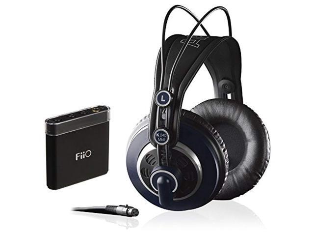 akg k 240 mk ii professional semi-open stereo headphones with fiio a1 portable headphone amp