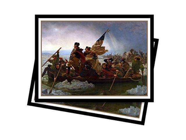 ultra pro fine art series washington crossing the delaware standard deck protector sleeves (65 ct)