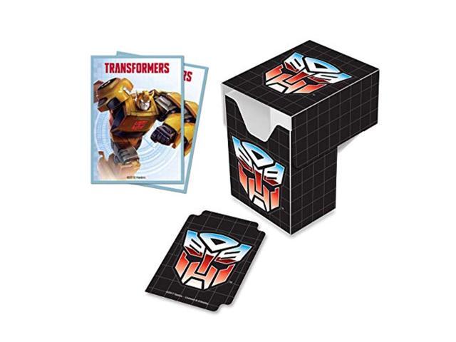 ultra pro transformers autobots pro 100+ deck box w/bumblebee deck protector sleeves
