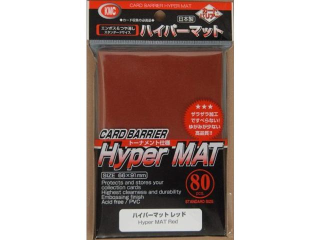 hyper matte sleeves (80-pack) red