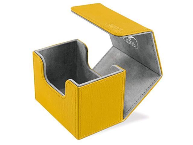 ultimate guard sidewinder deck box 80+ xenoskin card game amber small