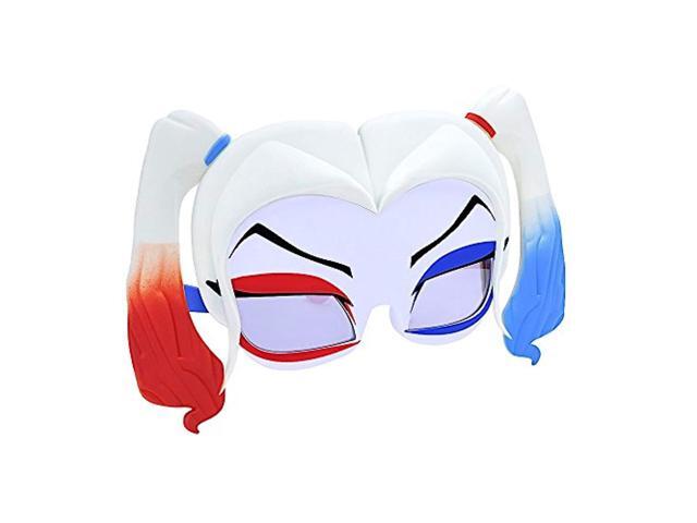 costume sunglasses harley quinn hair mask sun-staches party favors uv400