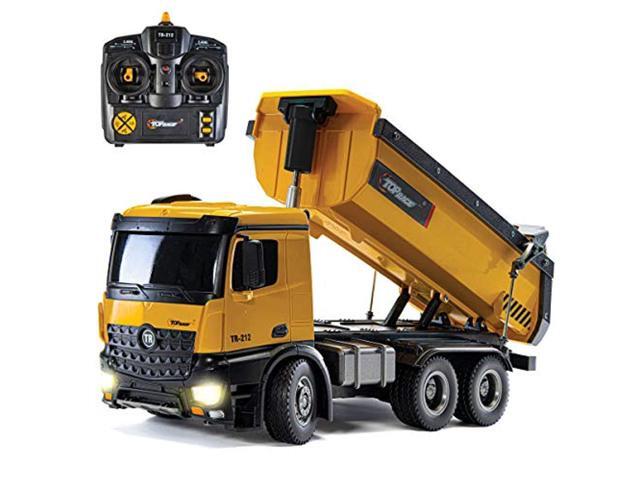 top race remote control construction dump truck rc dump truck toy construction toys vehicle rc truck toys big heavy duty me