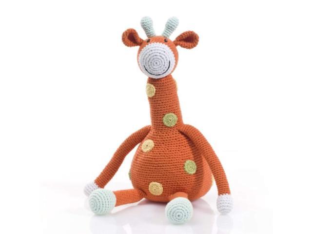 pebble handmade giraffe stuffed animal-orange crochet fair trade pretend imaginative play safari kids toy machi