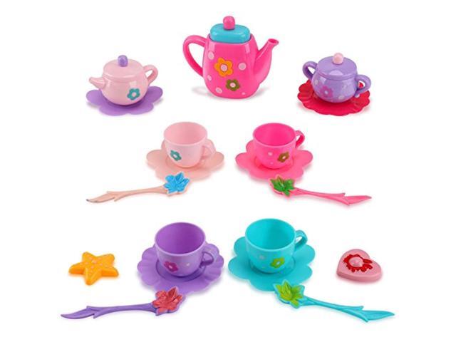 liberty imports princess royal tea set pretend playset - kids tea party play food accessories kitchen toy teapot gift set for g
