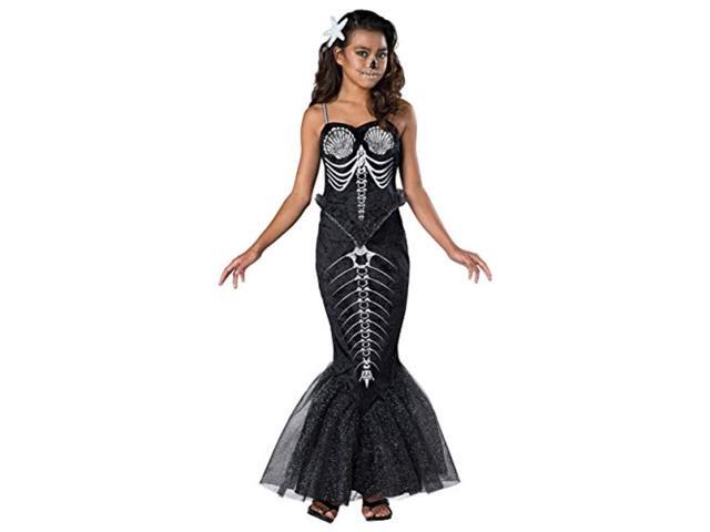 incharacter skeleton mermaid girls tween costume medium