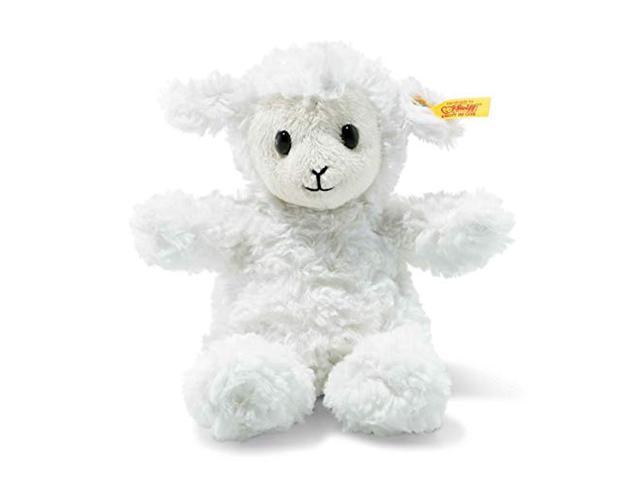 steiff stuffed fuzzy baby lamb - soft and cuddly plush animal toy - 8' authentic steiff