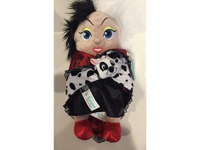 disney park baby cruella de vil in a blanket 10 inch plush doll new
