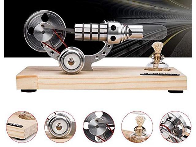 sunnytech hot air stirling engine colourful led single flywheel education toy electricity power generator m14-03-s