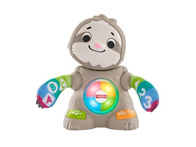 fisher-price linkimals smooth moves sloth - interactive educational toy with music lights and motion for baby ages 9 months &