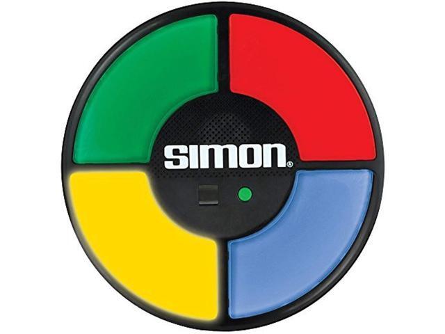 basic fun simon electronic game with digital screen and built-in counter 9-inch diameter