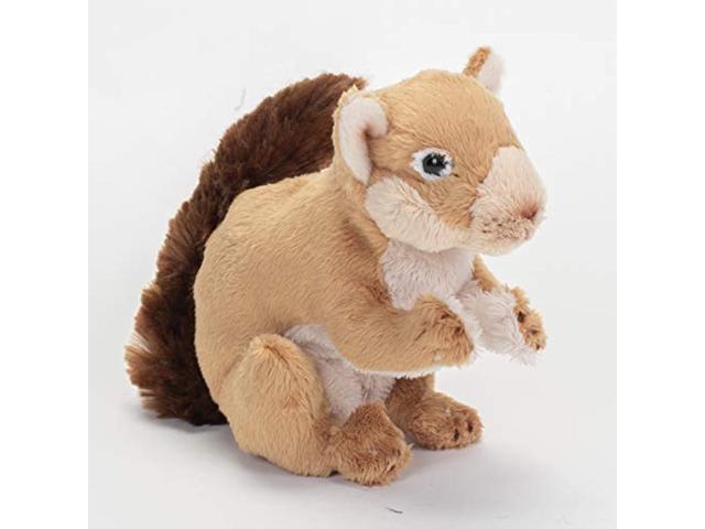 demdaco gathering squirrel light brown children's plush beanbag stuffed animal toy