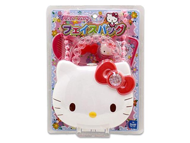 hello kitty purse with strap and accessories from japan