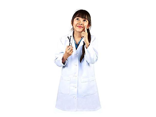 natural uniforms childrens unisex labcoat (8/10) white