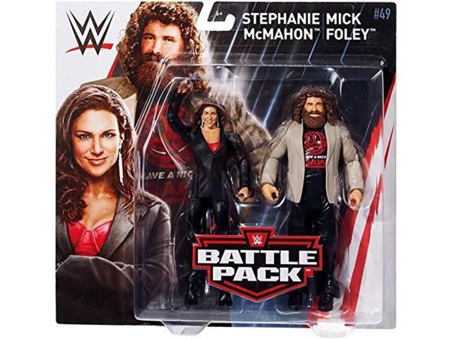 ringside mick foley & stephanie mcmahon - wwe battle packs 49 mattel toy wrestling action figure 2-pack