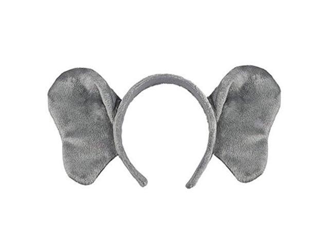 wildlife artists elephant headband plush elephant stuffed costume head band unisex hair accessory