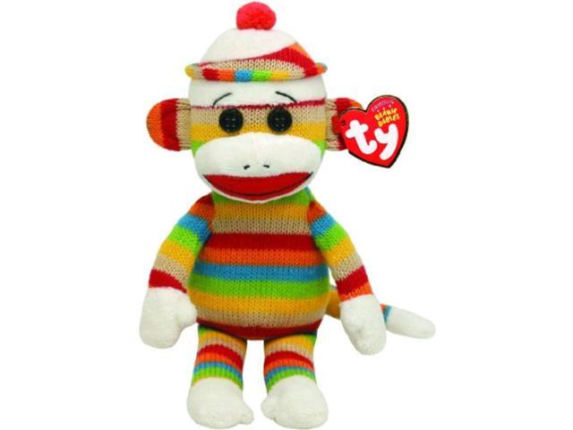ty beanie babies socks monkey (stripes)