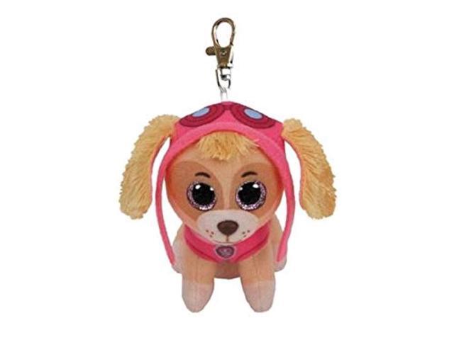 t & y ty paw patrol skye - cockapoo dog clip plush key chain