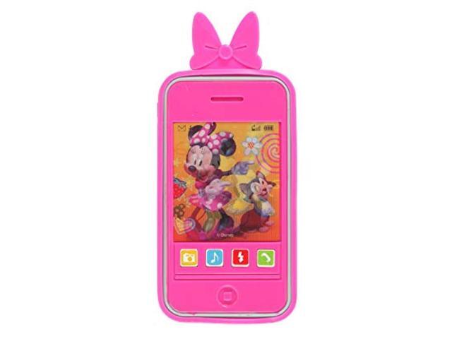 kids toy smart phone with realistic sounds and soft case (minnie mouse)