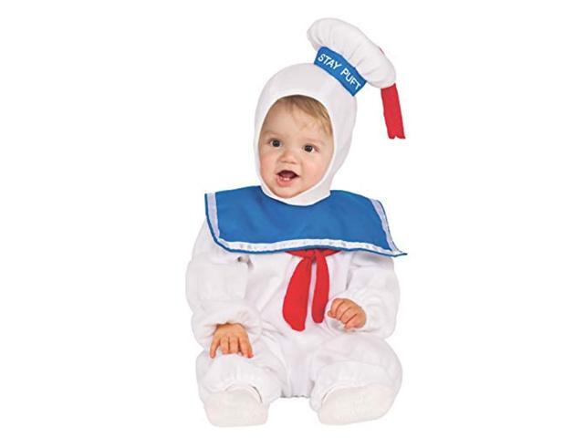rubie's baby classic ghostbusters ez-on stay puft romper costume white 4t